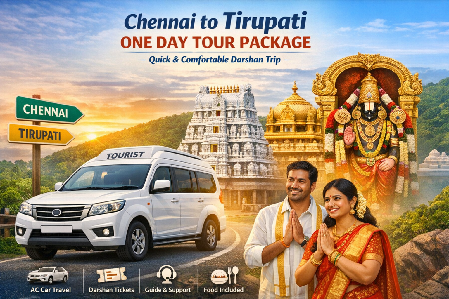 Chennai to Tirupati one day tour package