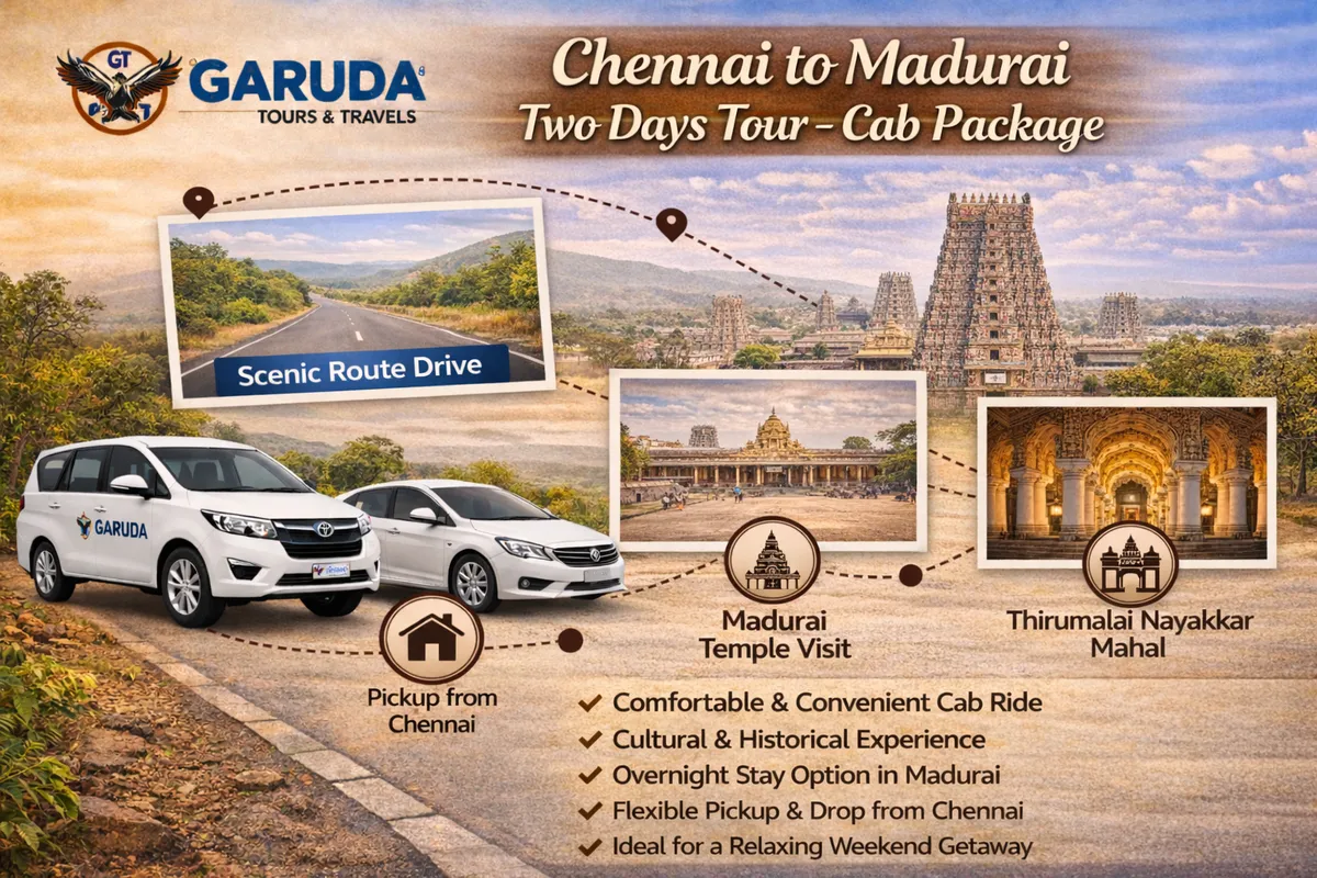 Chennai to Madurai Two Days Tour