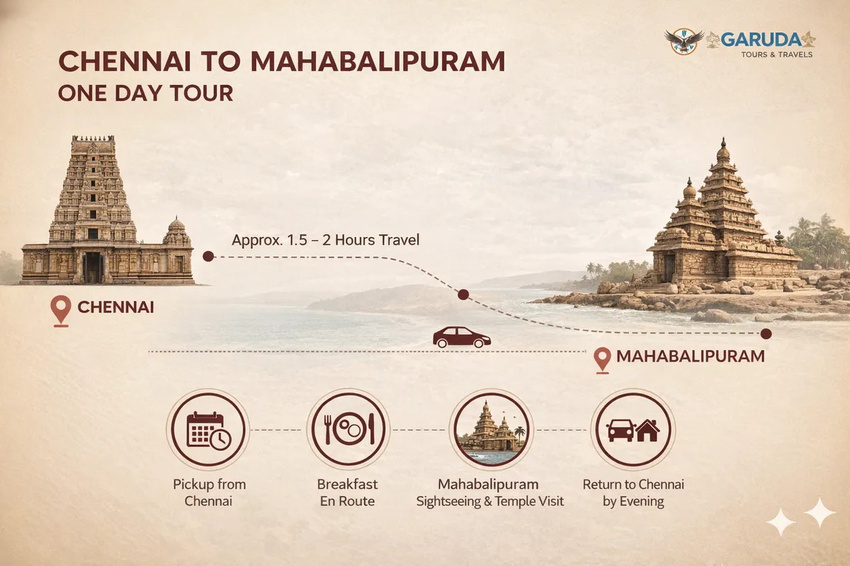 Chennai to Mahabalipuram One Day Tour