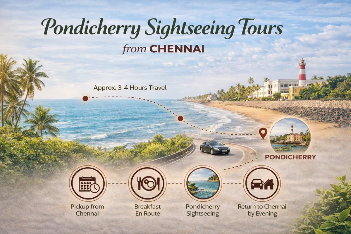 Pondicherry Sightseeing from Chennai