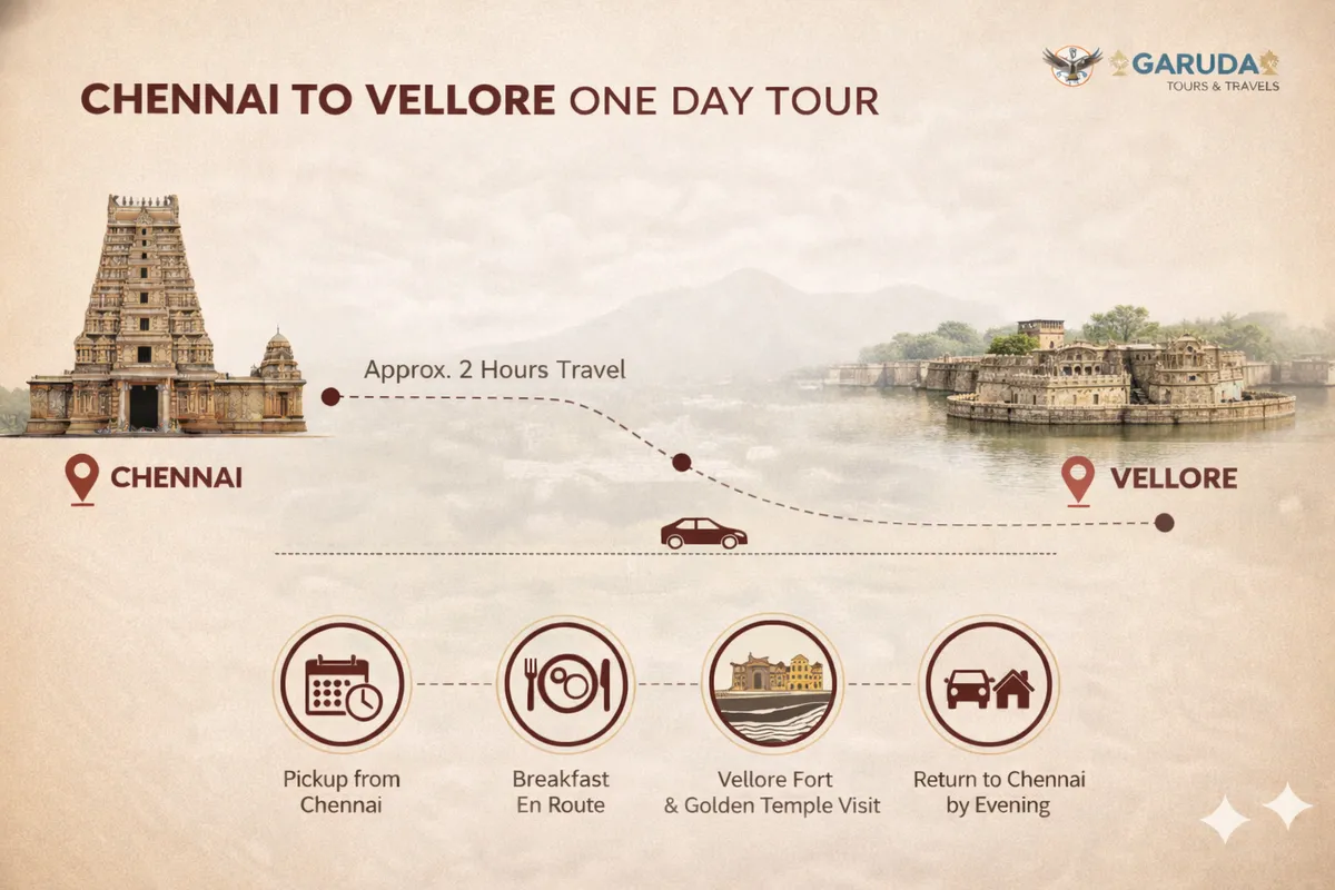 Chennai to Vellore One Day Tour